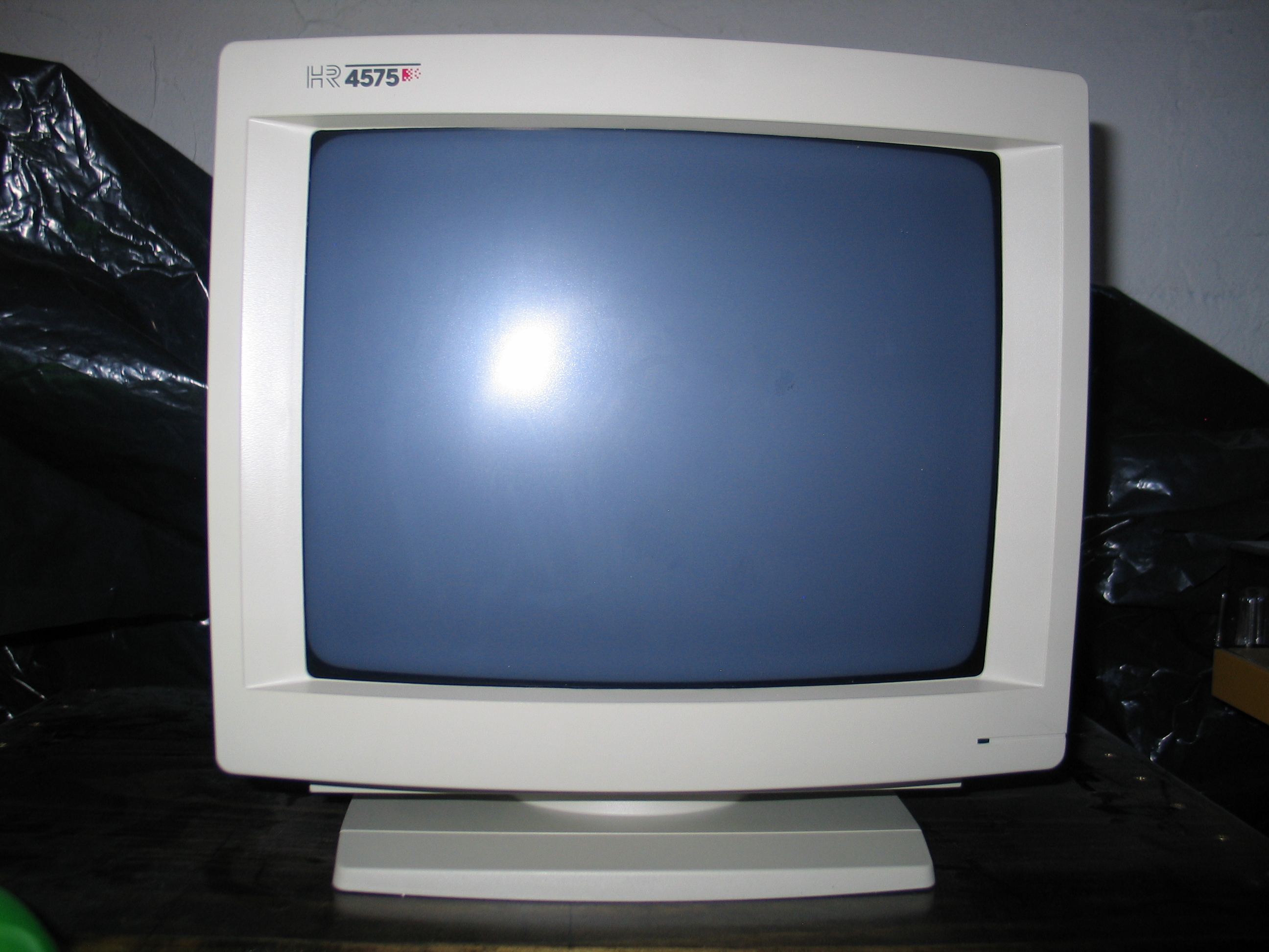 Front of monitor
