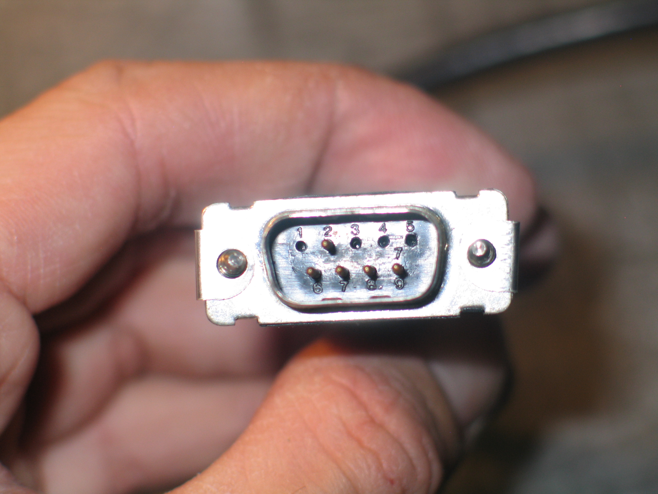 Front of MDA connector